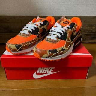 ナイキ(NIKE)の【US8】nike air max 90 orange duck camo(スニーカー)