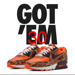 ナイキ(NIKE)のNIKE AIR MAX 90 ORANGE CAMO(スニーカー)