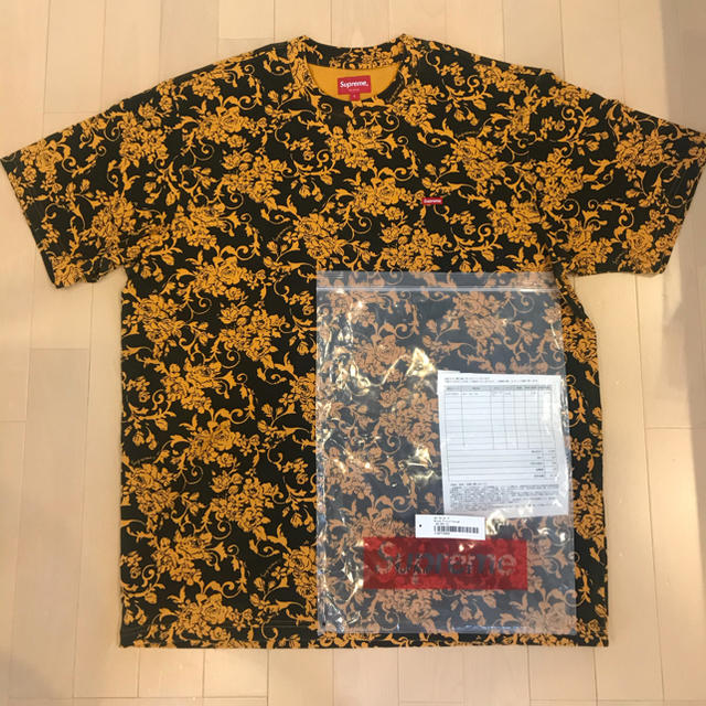 Supreme Floral Logo Tee BLACK S γμ