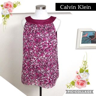 カルバンクライン(Calvin Klein)のカルバンクラインの色鮮やかなトップス（Sサイズ）(シャツ/ブラウス(半袖/袖なし))