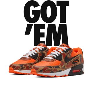 ナイキ(NIKE)のNIKE AIR MAX 90 SP ORANGE DUCK CAMO (スニーカー)