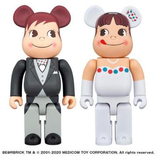 フジヤ(不二家)のBE@RBRICK ウェディング ペコちゃん  ポコちゃん 400％ 2体セット(その他)