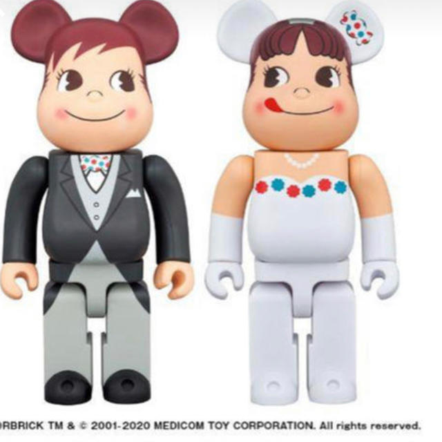 BE@RBRICK  ウェディング ペコちゃん ＆ ポコちゃん 400％