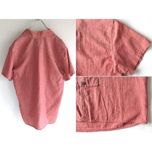 完売 名作 REMILLA 綿麻Dungaree Shirts M素材コットン70％リネン30％