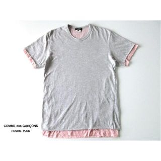 コムデギャルソンオムプリュス(COMME des GARCONS HOMME PLUS)のコムデギャルソンオムプリュス 14SS 重ねドッキング レイヤードTシャツ M(Tシャツ/カットソー(半袖/袖なし))