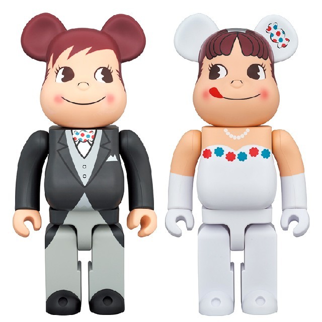 BE@RBRICK  ウェディング ペコちゃん ＆ ポコちゃん 400％ 2体