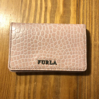 フルラ(Furla)のFURLA ピンク 名刺　カード　ケース(名刺入れ/定期入れ)