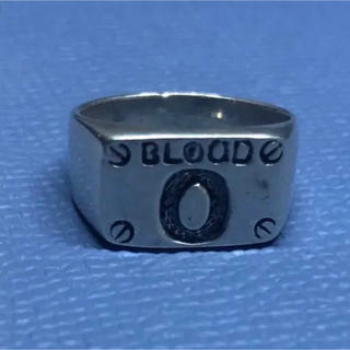 血液型O型 シルバー印台 スターリングシルバー925 指輪12号(リング(指輪))
