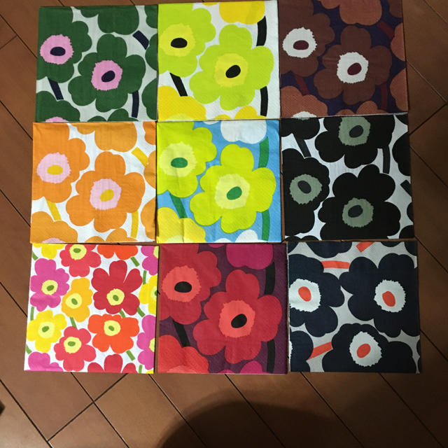 marimekko(マリメッコ)のペーパーナプキン　マリメッコセット ハンドメイドの素材/材料(その他)の商品写真