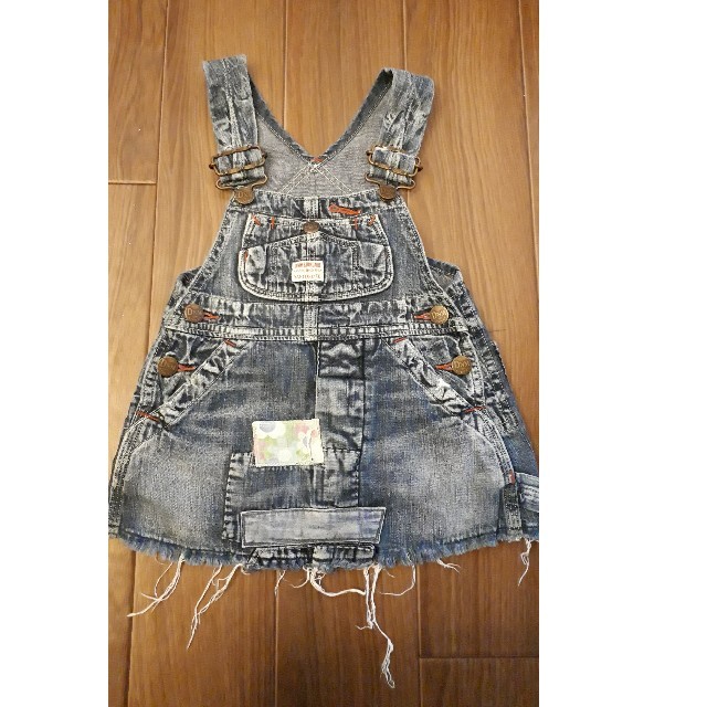 DENIM&DUNGAREE 90 ジャンパースカート キッズ/ベビー/マタニティのキッズ服女の子用(90cm~)(スカート)の商品写真