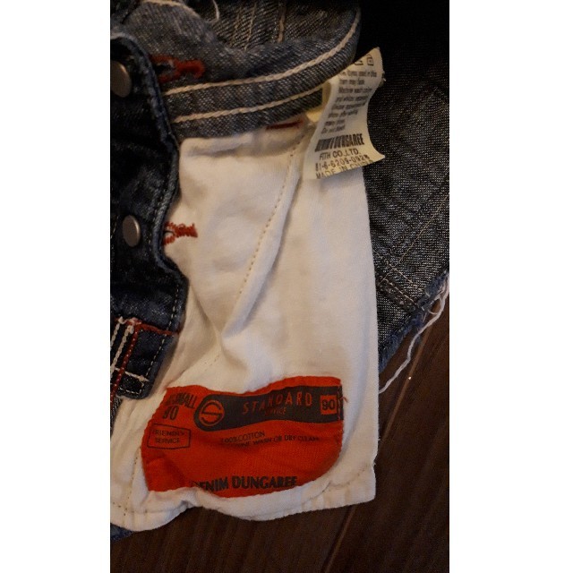 DENIM&DUNGAREE 90 ジャンパースカート キッズ/ベビー/マタニティのキッズ服女の子用(90cm~)(スカート)の商品写真