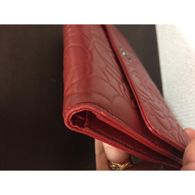 鑑定済み 正規品 シャネル 長財布 赤 鑑定済み 正規品 シャネル 長財布 赤