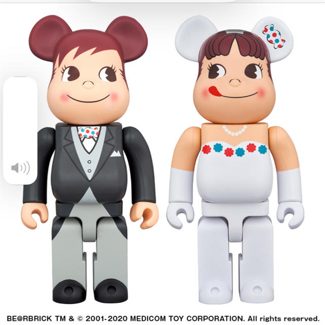 BE@RBRICK ウェディング ペコちゃん＆ポコちゃん 400％ 2体セット