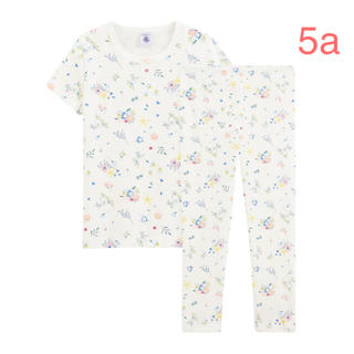 プチバトー(PETIT BATEAU)のプチバトー 20SS プリント半袖パジャマ 5a(パジャマ)