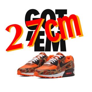 ナイキ(NIKE)のairmax90 orange duck camo 27cm NIKE ナイキ(スニーカー)