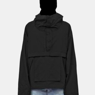 アンユーズド(UNUSED)のVOAAOV cotton anorak アノラックパーカー　ブラック(パーカー)