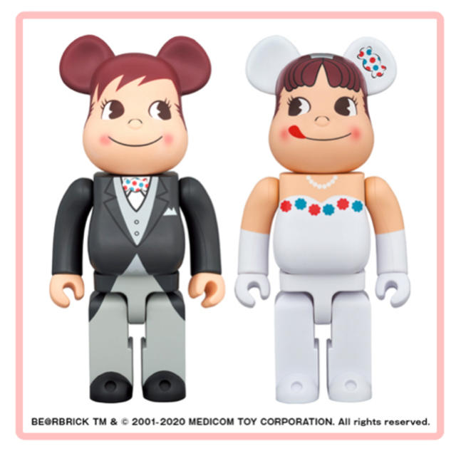 BE@RBRICK  ウェディング ペコちゃん ＆ ポコちゃん 400％