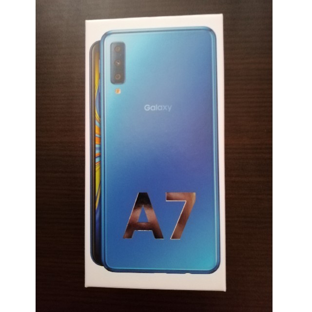 【新品未開封】GALAXY A7 ブルー 64GB simフリースマホ/家電/カメラ