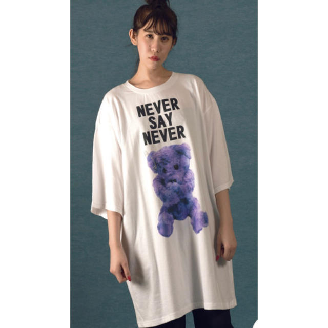 MILKBOY(ミルクボーイ)のMILKBOY NEVER SAY NEVER  　くまBIG Tシャツ　XL メンズのトップス(Tシャツ/カットソー(半袖/袖なし))の商品写真