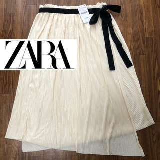 ザラ(ZARA)の★新品★ ZARAのラップスカート(ひざ丈スカート)