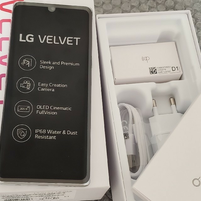 未使用 LG VELVET 5G SIMフリー 8G/128GB