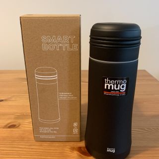 thermo mug 黒　ブラック　タンブラー　水筒　未使用品(水筒)