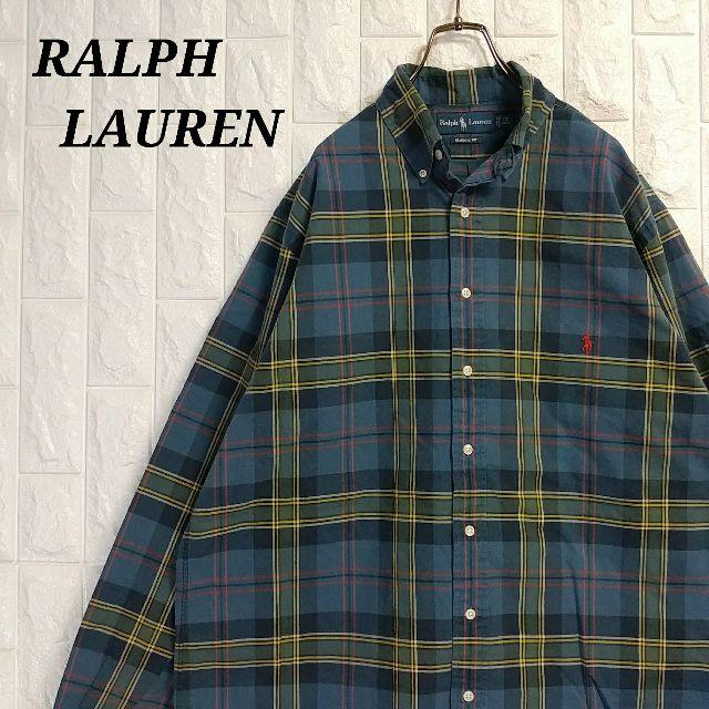 POLO RALPH LAUREN(ポロラルフローレン)のポロラルフローレン BDシャツ ワンポイント チェック柄 オーバーサイズ メンズのトップス(シャツ)の商品写真