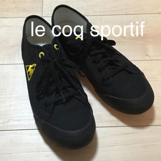 ルコックスポルティフ(le coq sportif)のルコック 黒スニーカー(スニーカー)