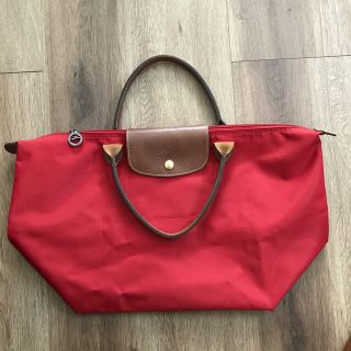 ロンシャン(LONGCHAMP)のロンシャン　赤　かばん(トートバッグ)