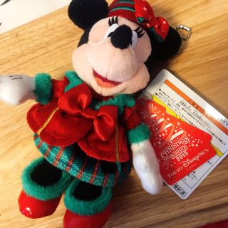 ディズニー(Disney)のミニー　ぬいぐるみバッジ(キャラクターグッズ)