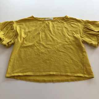 ★ジョルダーノ GIORDANO マスタードイエロー 半袖Tシャツ F★(Tシャツ(半袖/袖なし))