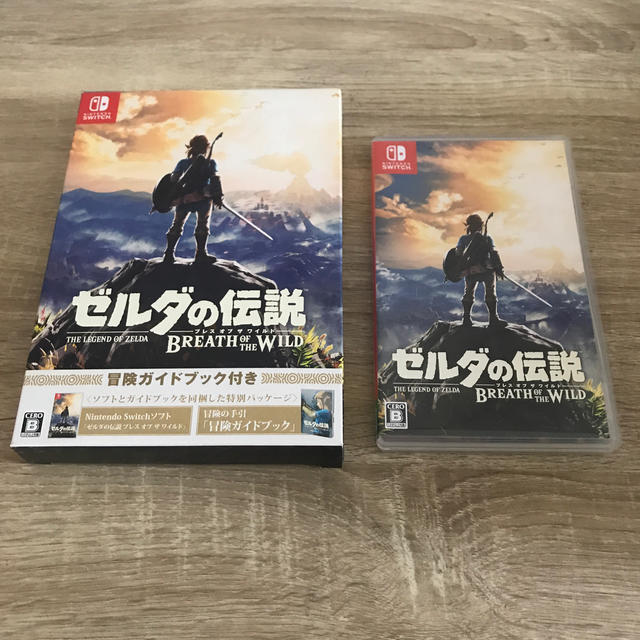 Nintendo Switch(ニンテンドースイッチ)のゼルダの伝説 ブレス オブ ザ ワイルド ～冒険ガイドブック＆マップ付き～ Sw エンタメ/ホビーのゲームソフト/ゲーム機本体(家庭用ゲームソフト)の商品写真