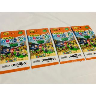 ニンテンドースイッチ(Nintendo Switch)のamiiboカード　どうぶつの森　4パック　セット　新品(Box/デッキ/パック)