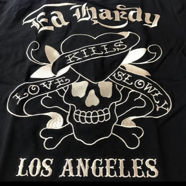 Ed Hardy(エドハーディー)のエドハーディ 天竺ラブキル刺繍T-shirtブラックL新品タグ付き メンズのトップス(Tシャツ/カットソー(半袖/袖なし))の商品写真