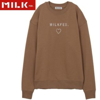 ミルクフェド(MILKFED.)の【最終値下げ】MILKFED. ミルクフェド　ラインハート　スウェット　(トレーナー/スウェット)