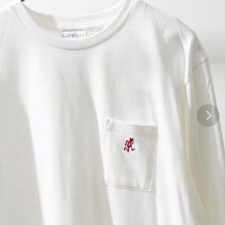 グラミチ(GRAMICCI)のグラミチ  ロングTシャツ　ホワイト(Tシャツ/カットソー(七分/長袖))