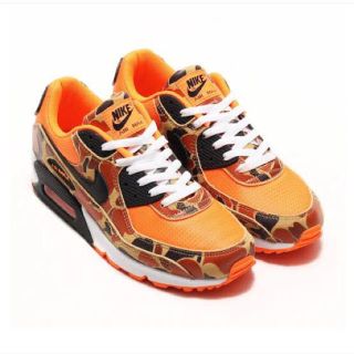 ナイキ(NIKE)のNIKE AIR MAX 90 DUCK CAMO ORANGE(スニーカー)