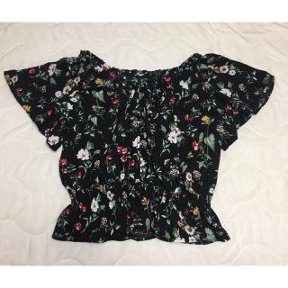 シマムラ(しまむら)の【美品】花柄  トップス  チュニック(シャツ/ブラウス(半袖/袖なし))