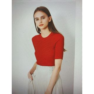 ジルスチュアート(JILLSTUART)のジルスチュアート　　半袖ニット　　定価１５８００円(ニット/セーター)