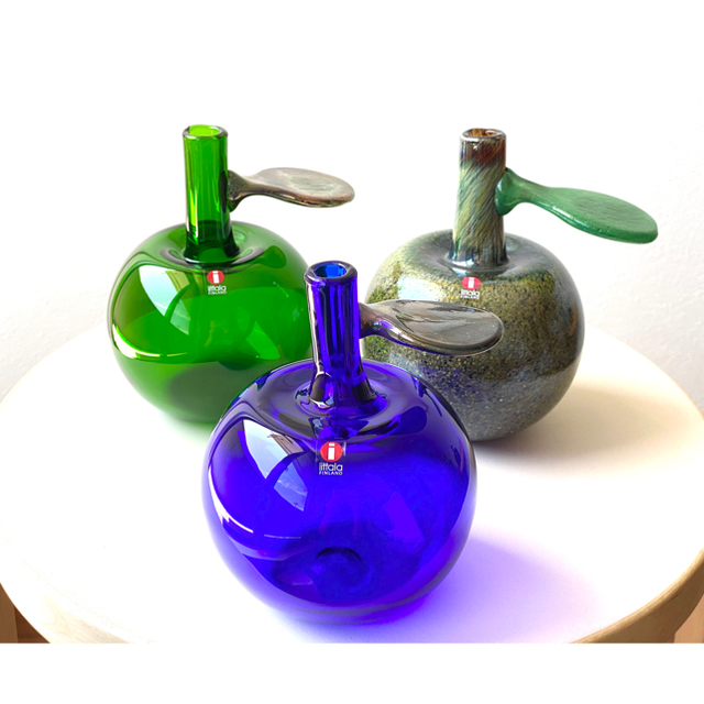 アップル ブルー オイバ ・トイッカ イッタラ バード Iittala リンゴ-