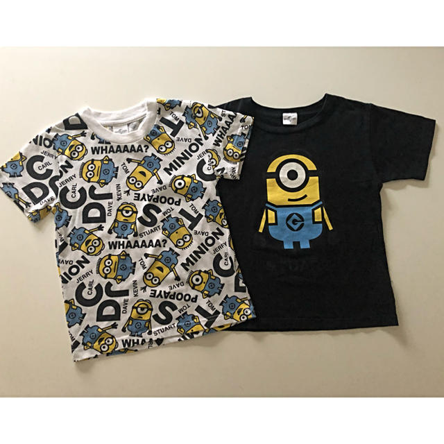 USJ(ユニバーサルスタジオジャパン)のUSJ ミニオンTシャツ 130cm  2枚セット キッズ/ベビー/マタニティのキッズ服男の子用(90cm~)(Tシャツ/カットソー)の商品写真