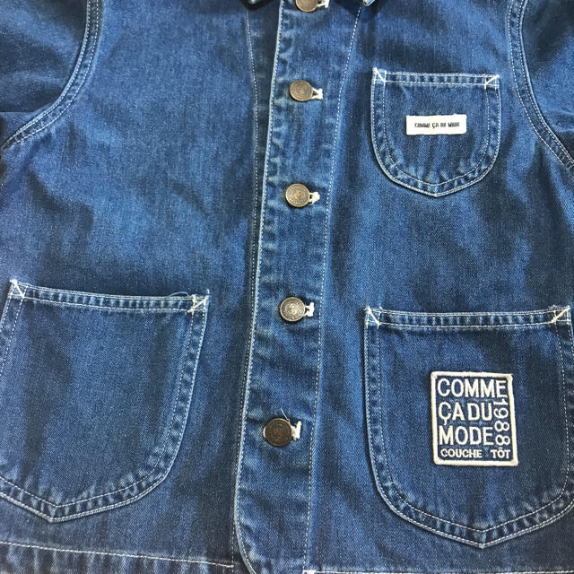 COMME CA DU MODE(コムサデモード)のキッズ　デニムジャケット キッズ/ベビー/マタニティのキッズ服女の子用(90cm~)(ジャケット/上着)の商品写真