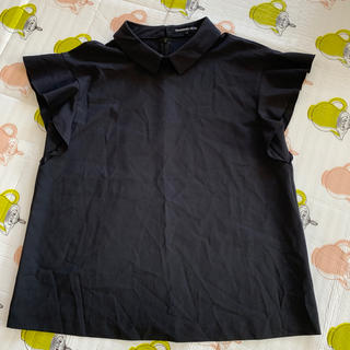 ストロベリーフィールズ(STRAWBERRY-FIELDS)のストロベリーフィールズ　襟付き袖フレアシャツ(シャツ/ブラウス(半袖/袖なし))