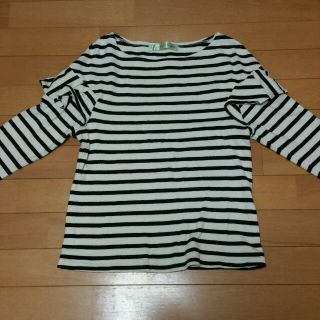 ドットアンドストライプスチャイルドウーマン(Dot&Stripes CHILDWOMAN)のCHILDWOMAN　フリルプルオーバー(カットソー(長袖/七分))