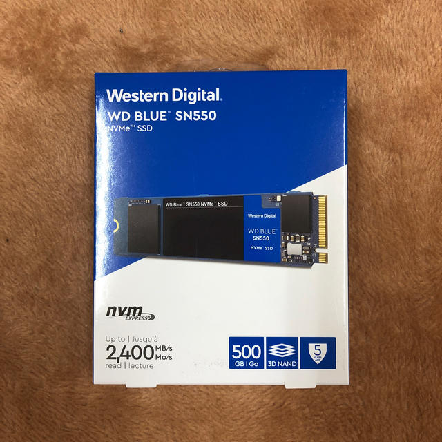 Western Digital製 SSD　WD Blue SN550 NVMe WDS500G2B0C　500GBメーカー