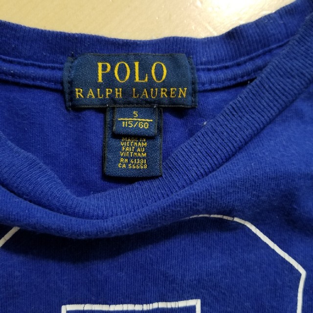 Ralph Lauren(ラルフローレン)のラルフ・ローレン Tシャツ ブルー キッズ/ベビー/マタニティのキッズ服男の子用(90cm~)(Tシャツ/カットソー)の商品写真