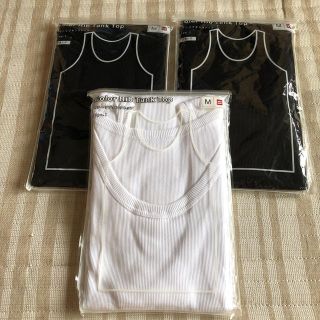 ユニクロ(UNIQLO)のユニクロ　メンズ　タンクトップ　3枚(Tシャツ/カットソー(半袖/袖なし))