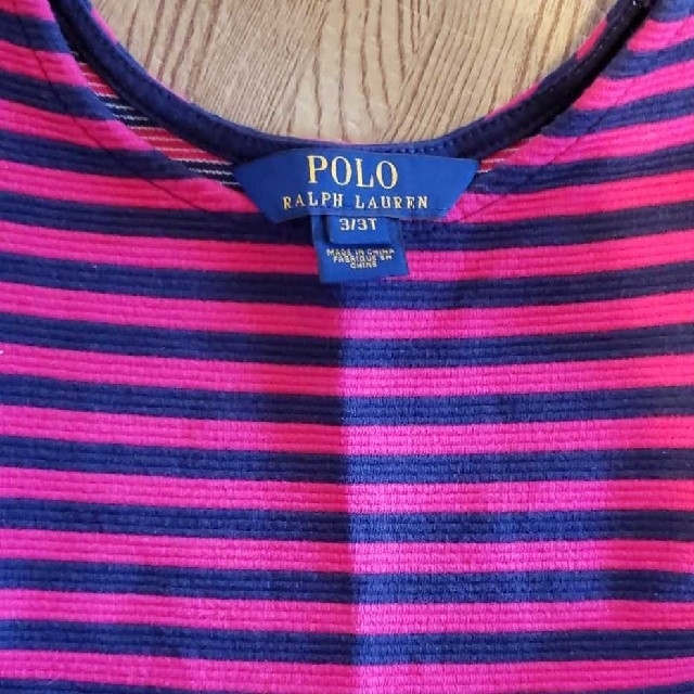 POLO RALPH LAUREN(ポロラルフローレン)のPolo Ralph Lauren ワンピース　3T　ボーダー キッズ/ベビー/マタニティのキッズ服女の子用(90cm~)(ワンピース)の商品写真