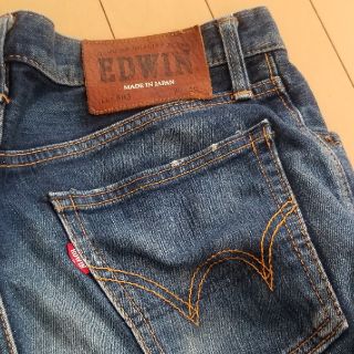 エドウィン(EDWIN)のEDWIN 5032ナローストレート　29インチ　ダメージ　デニム　パンツ(デニム/ジーンズ)