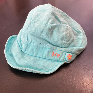 ニットプランナー(KP)のKP★可愛い帽子★鮮やか水色★52★キッズ(帽子)